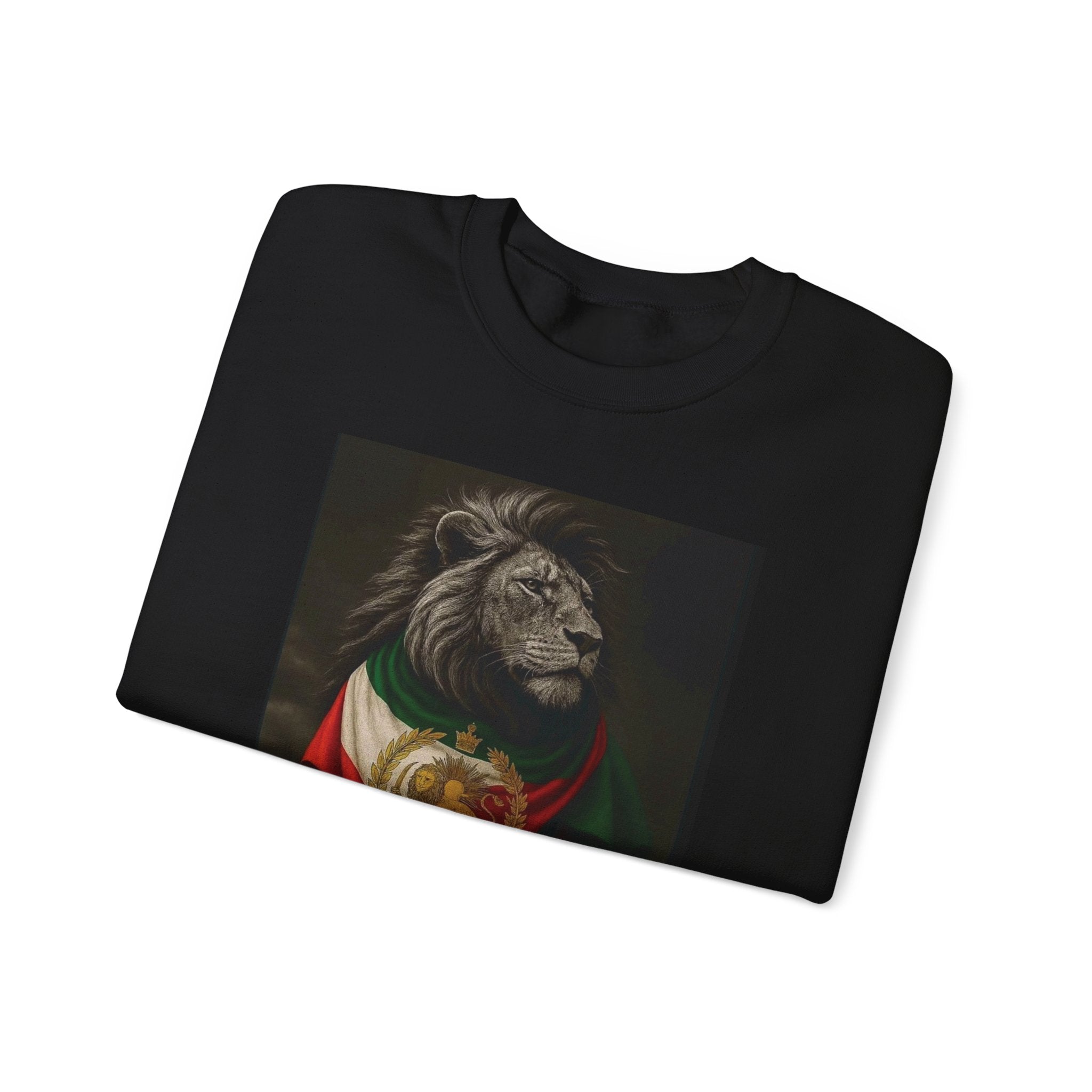 Lion with Persian Flag Free Iran Crewneck Sweatshirt