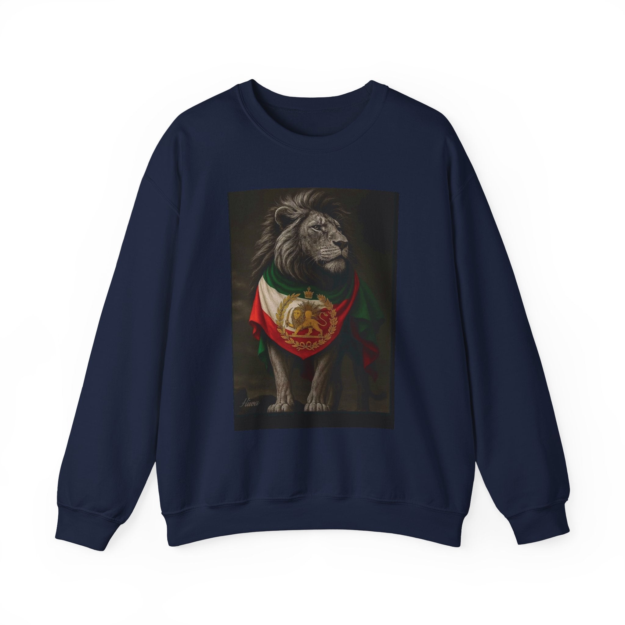 Lion with Persian Flag Free Iran Crewneck Sweatshirt