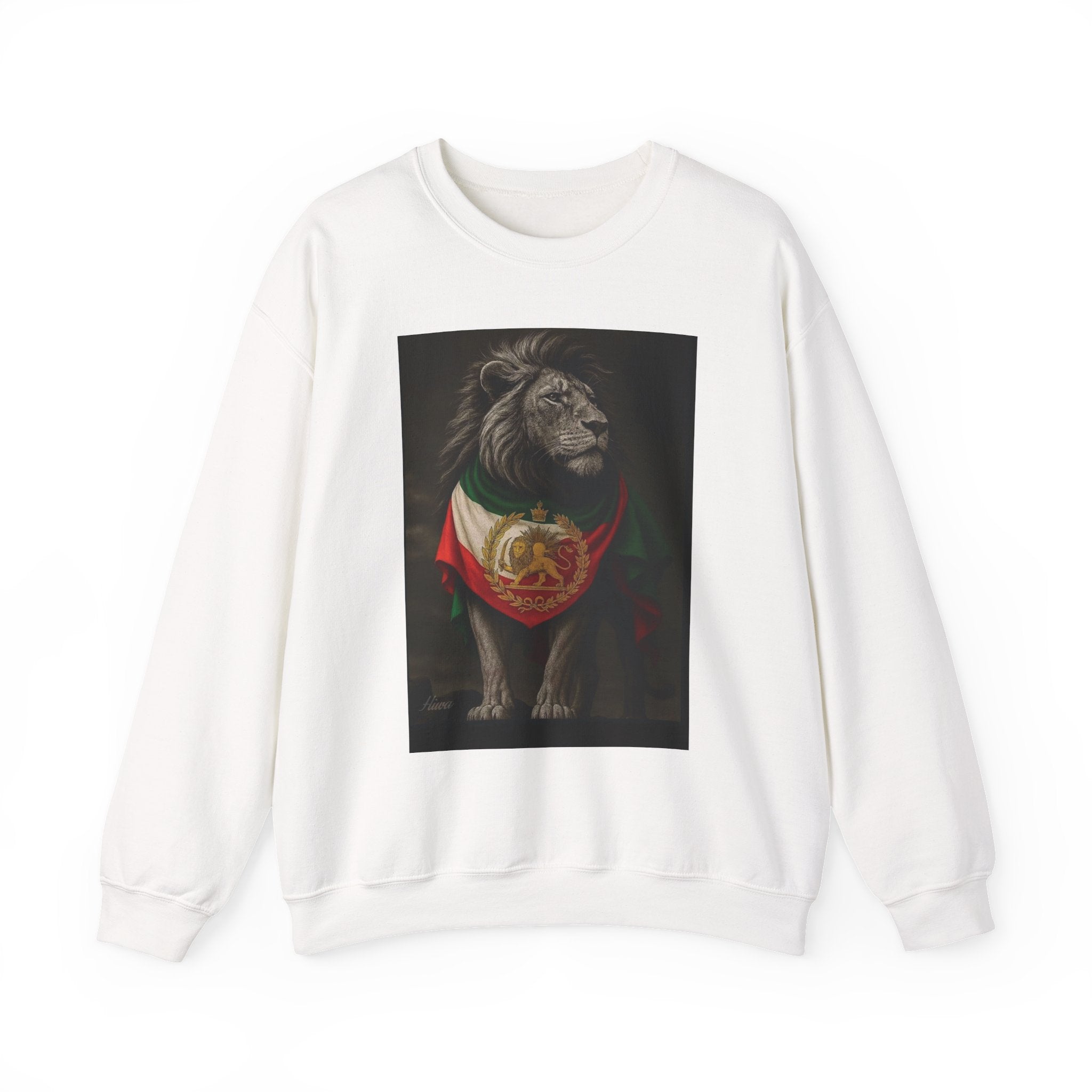 Lion with Persian Flag Free Iran Crewneck Sweatshirt