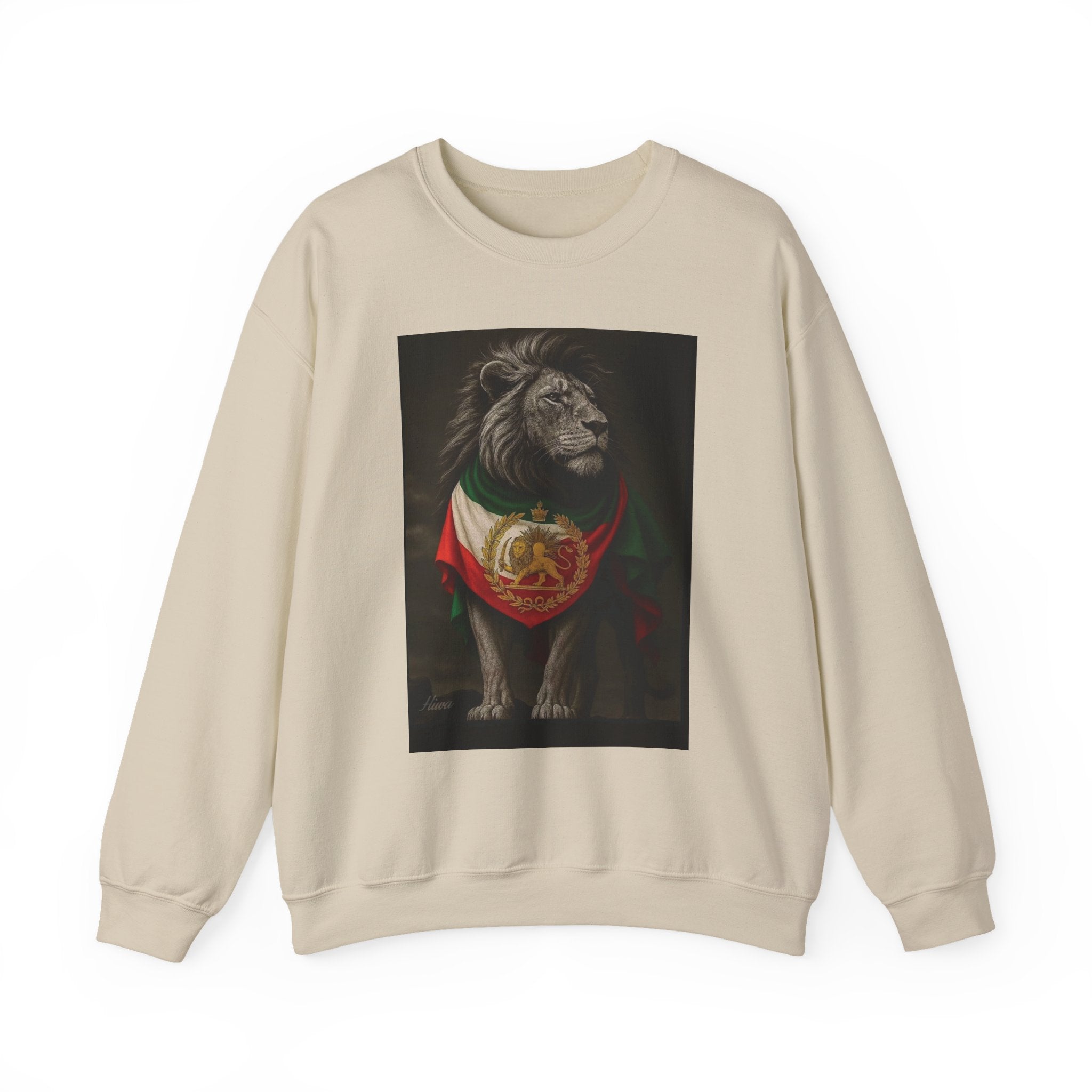 Lion with Persian Flag Free Iran Crewneck Sweatshirt
