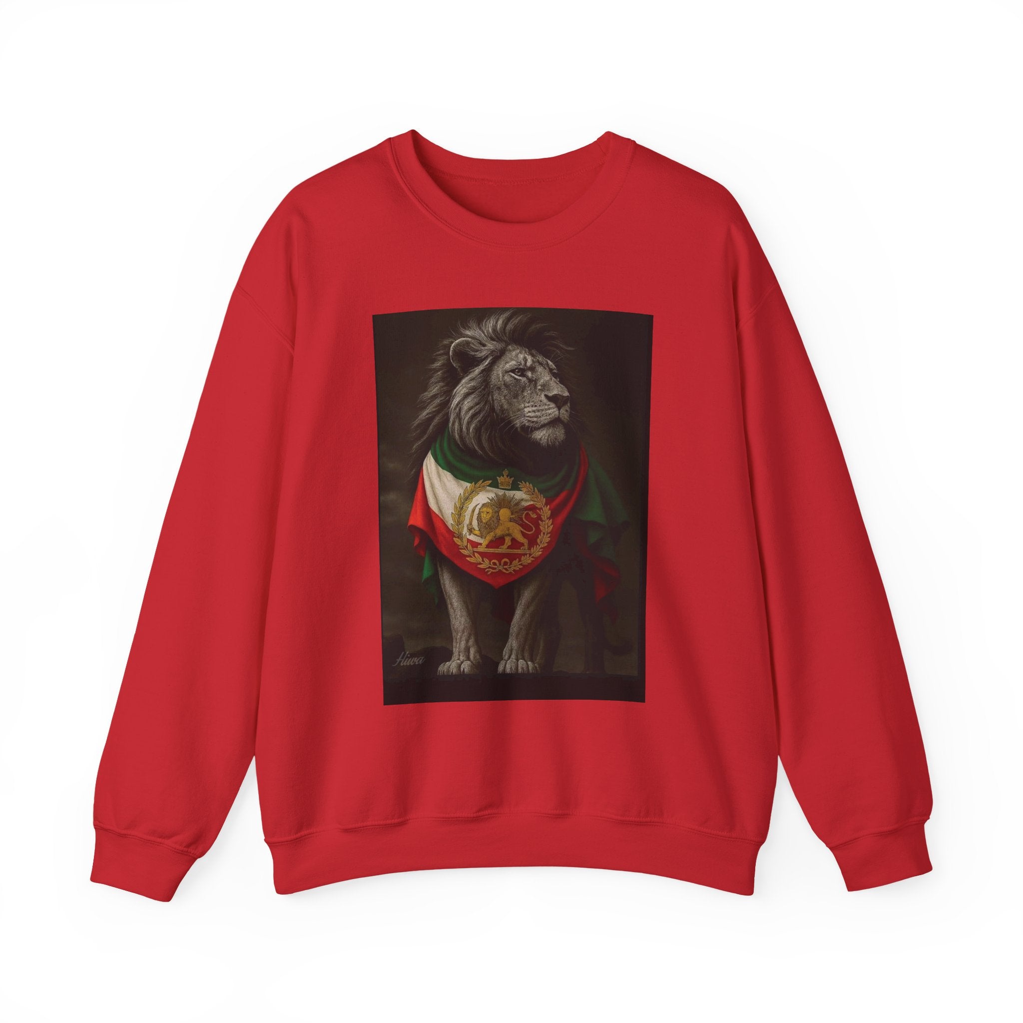 Lion with Persian Flag Free Iran Crewneck Sweatshirt