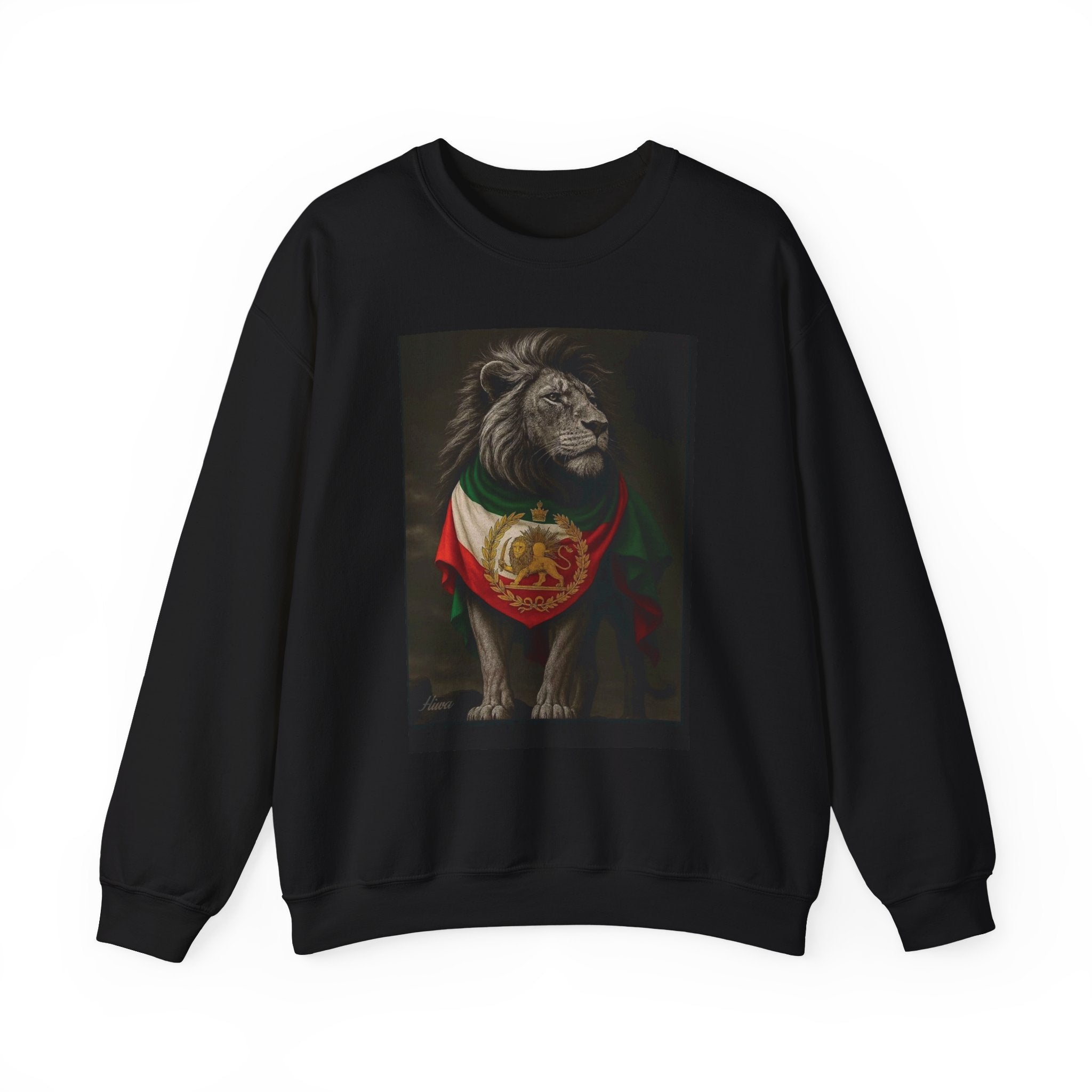 Lion with Persian Flag Free Iran Crewneck Sweatshirt