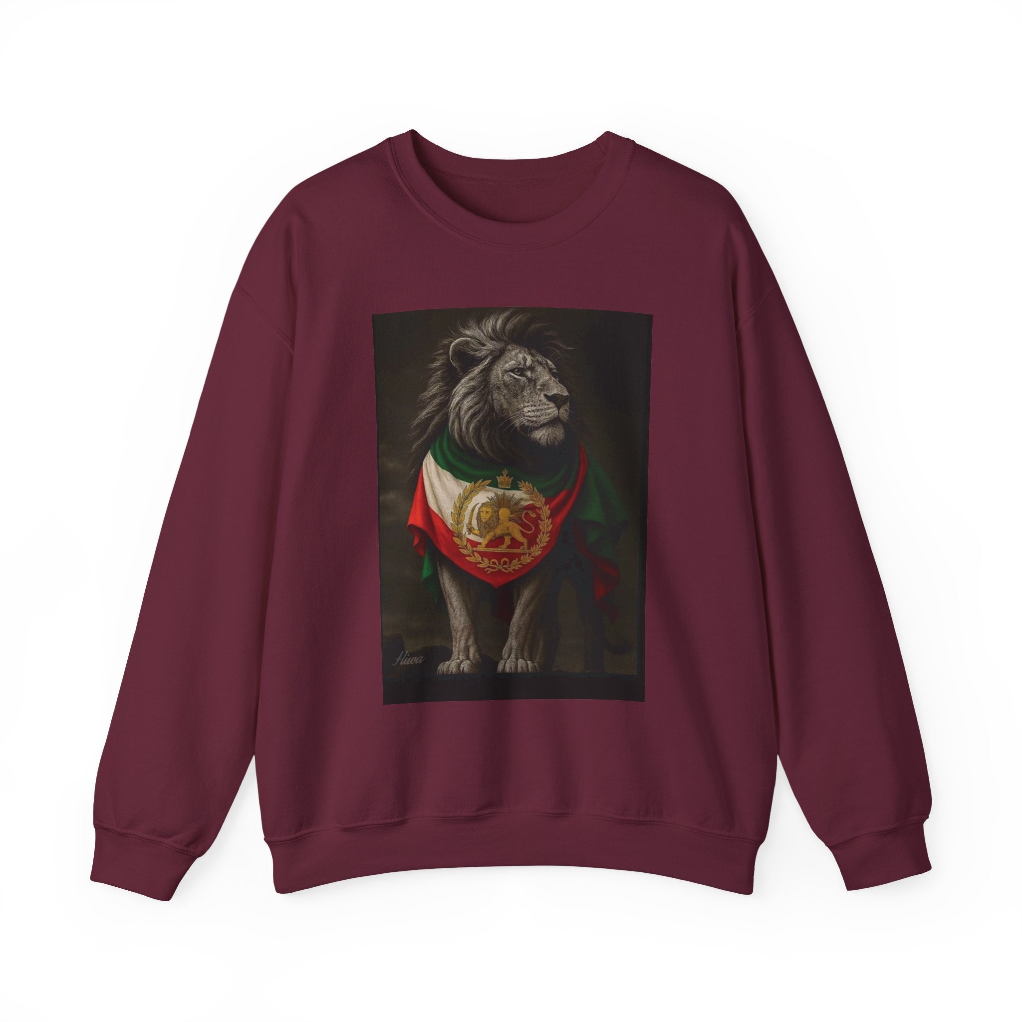 Lion with Persian Flag Free Iran Crewneck Sweatshirt