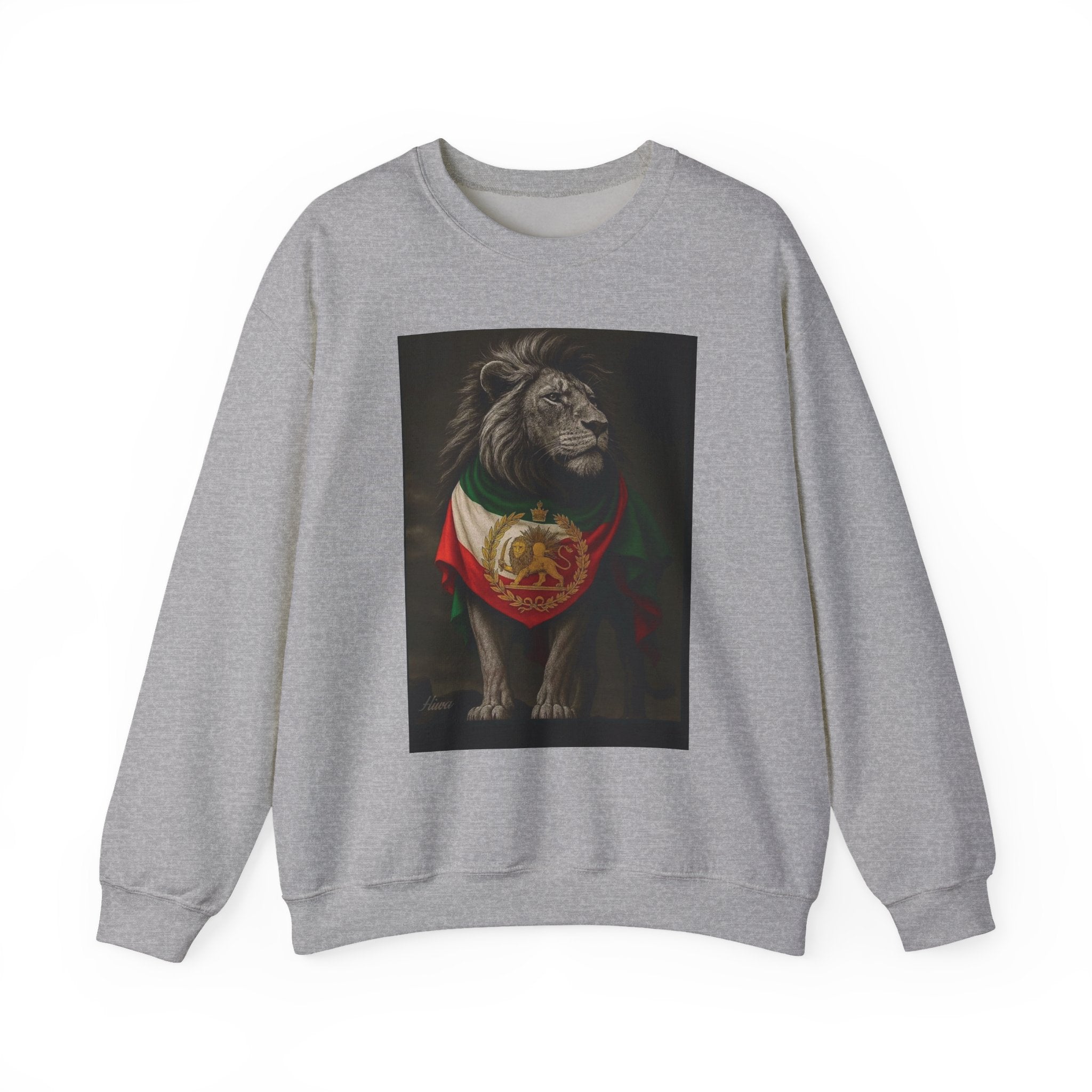 Lion with Persian Flag Free Iran Crewneck Sweatshirt