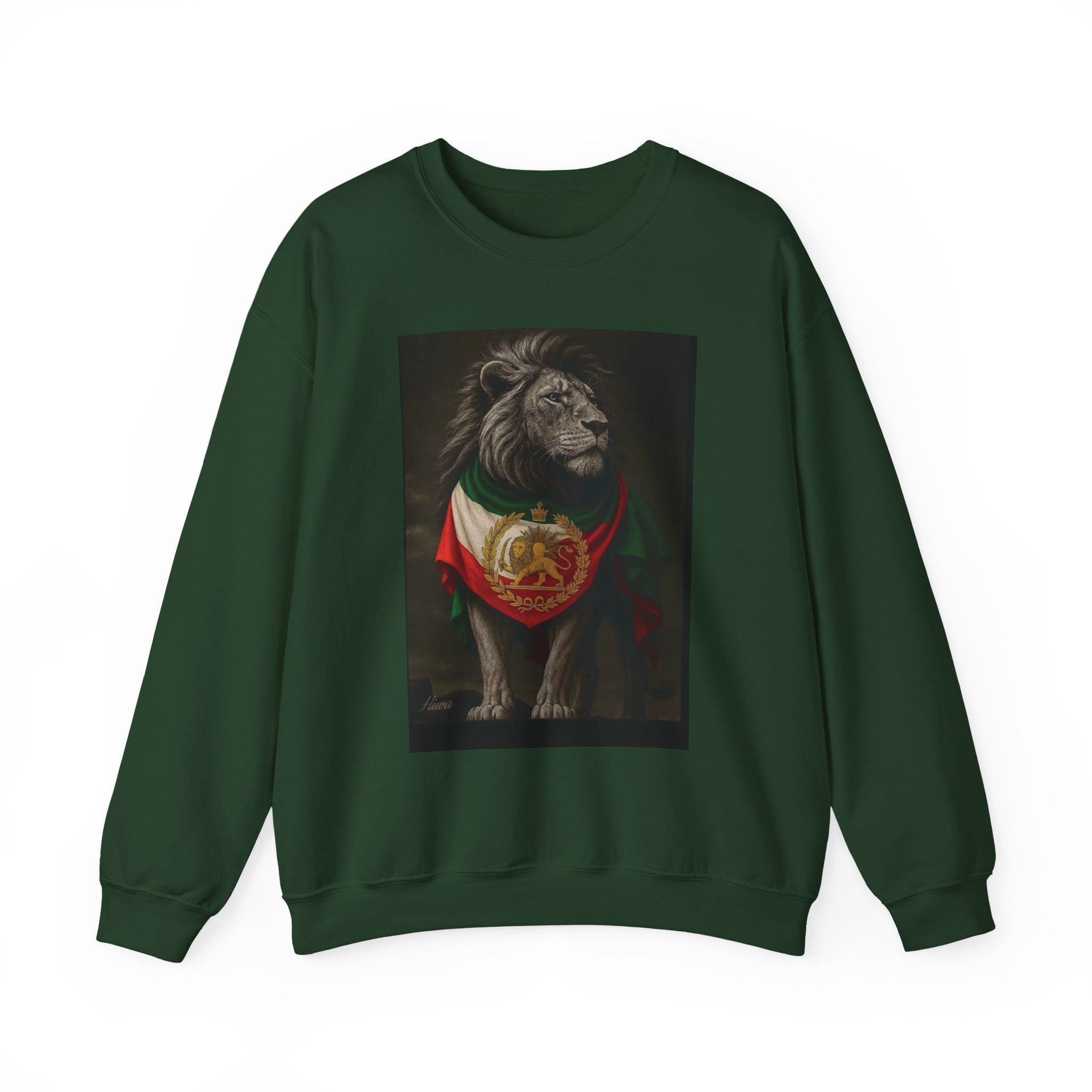 Lion with Persian Flag Free Iran Crewneck Sweatshirt